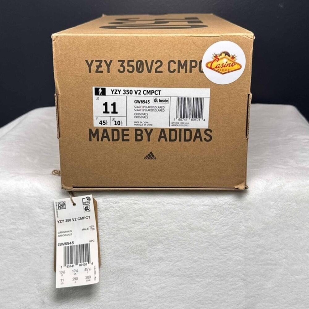 Yeezy Boost 350 V2 CMPCT ‘Slate Red’ | GW6945 | 11M | OG All - Picture 10 of 10